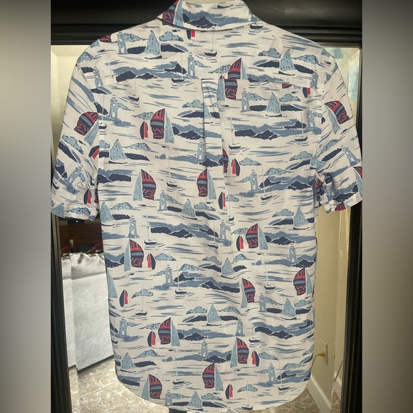 Vineyard Vines Shirt Mens Small Classic Fit Murray Button Down Sailboat Nautical - Picture 7 of 8
